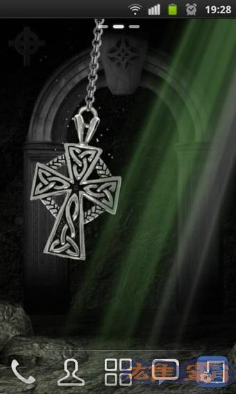 3D Celtic Cross Wallpaper(3D十字架)