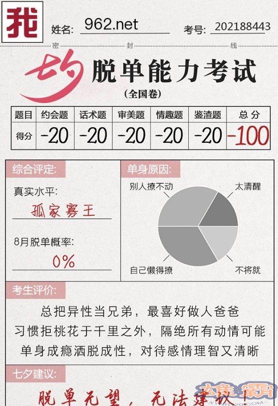 七夕脱单能力考试答案大全：2021微信七夕脱单能力考试入口链接图片2